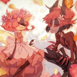 Alastor and Niffty