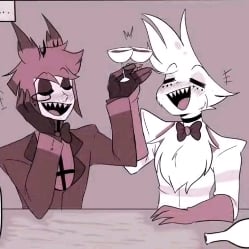 🕷🦌•°alastor & angel dust