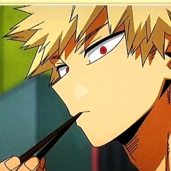 bakugo (you bother him while he eats)