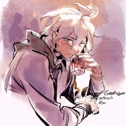 Nagito Komaeda (Drinks a lot))