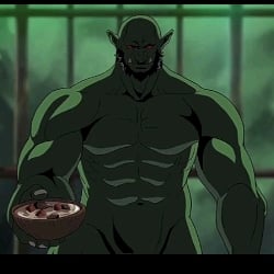 orc with food 