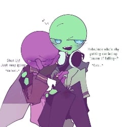 Purple x Green (Alan becker)