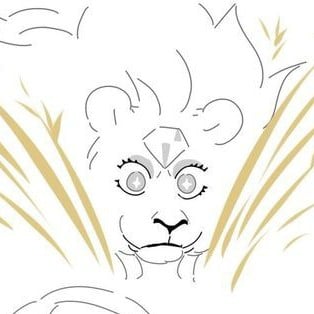White diamond (steven universe Lion Au)