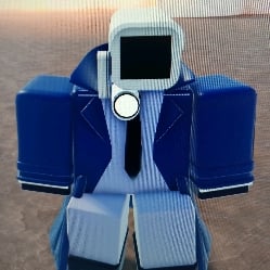 blue cameraman & blue speakerman