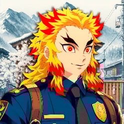 kyojuro Rengoku (your police boyfriend)