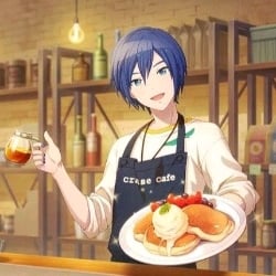 Kaito waiter at a restaurant