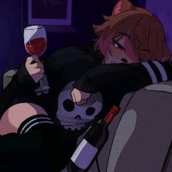 rakkun (your horny and somewhat drunk girlfriend)