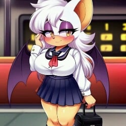 Rouge the Bat (Schoolgirl)