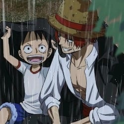 Shanks and Luffy child