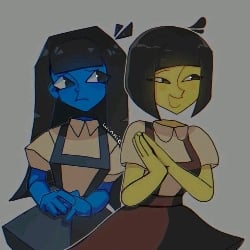 Blue Ena and Yellow Ena