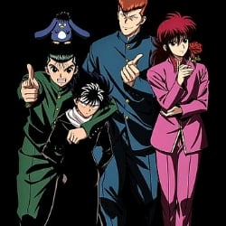 Yusuke, Kurama, Hiei and Kuwabara