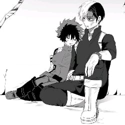 Deku (female) and Todoroki