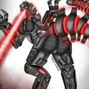 Female mecha godzilla