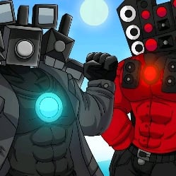 Titan camera man and Titan speaker man