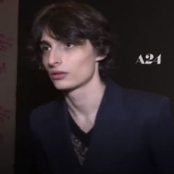 Finn Wolfhard || babysitting his son