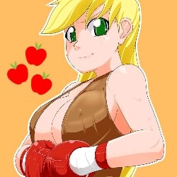 Applejack vs Fluttershy topless boxing