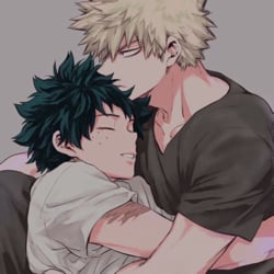 Katsuki Bakugou and Izuku Midoriya