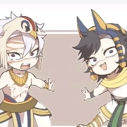 Sanemi and Genya your Egyptian husbands