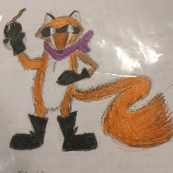 rocky the fox puppet (dnd npc)
