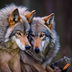 shadow and wolfie