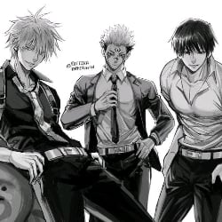 Gojo, Sukuna and Toji