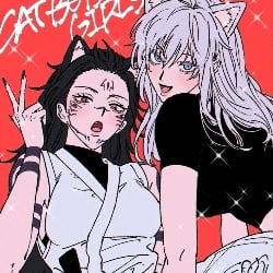 Sukuna Fem Cat AND Satoru Gojo Fem Cat