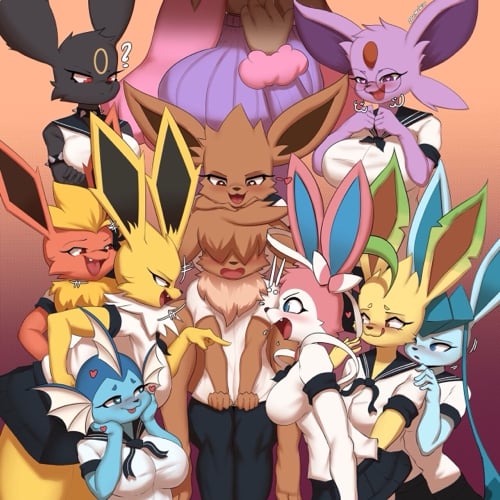 eeveelution harem NSFW