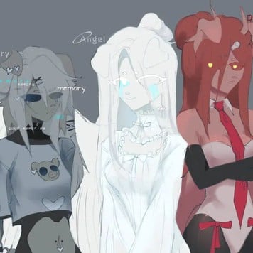 Ángel, memory y devil [piggy NSWF]