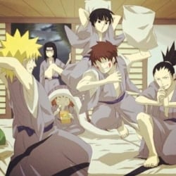 Naruto boy sleep over