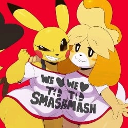 pikachu libre and isabelle •|the daring duo|•