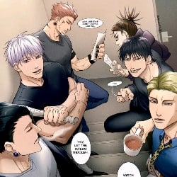 Satoru, Nanami, Geto, Sukuna, Choso, Toji
