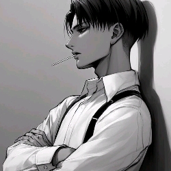 Levi Ackerman BL. (BL stands for Boys' Love, a genre of Japanese manga and anime depicting romantic relationships between men.)