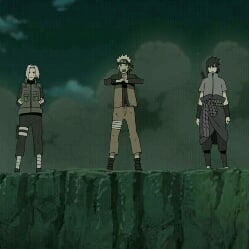Sasuke, Sakura, Naruto and Kakashi sensei