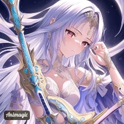lily[an adventurer who was in the guild sitting alone]