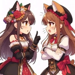 Dog girl vs cat girl