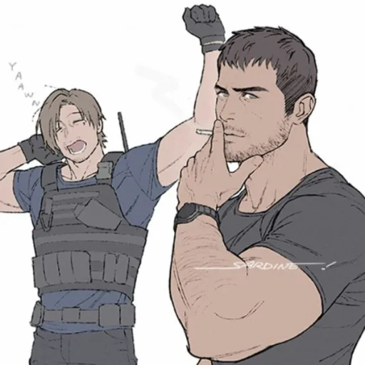 .Leon S. Kennedy and Chris Redfield