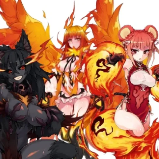 Hellhound And Phoenix And Hinezumi - MGE