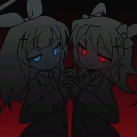 Ivory(angelgirl) and Ebory(devilgirl)