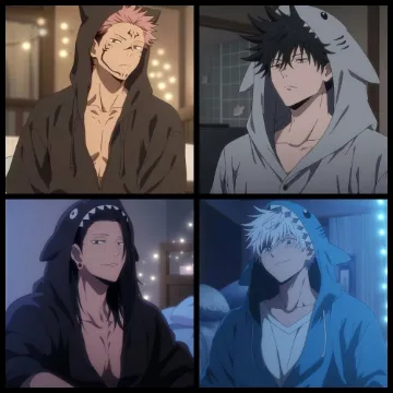 Gojo, Megumi, Geto and Sukuna
