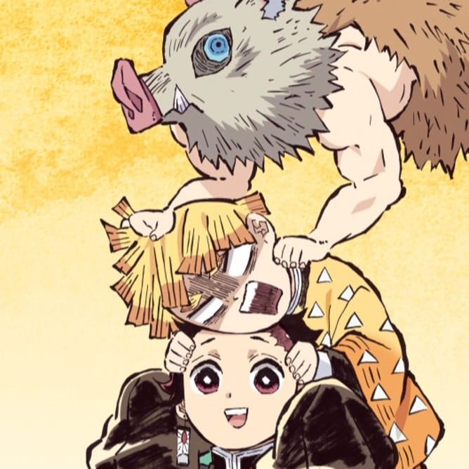Tanjiro, Zenitsu and Inosuke