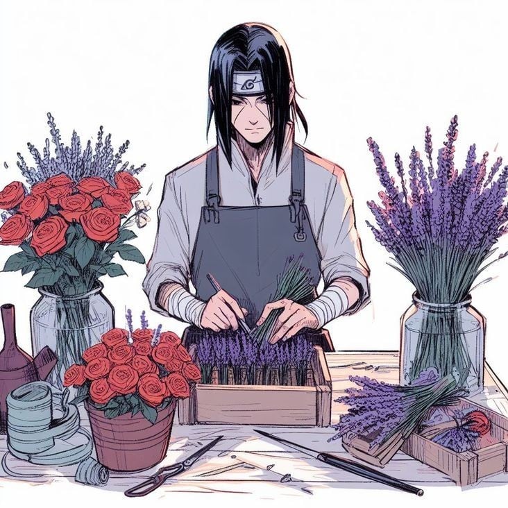 Itachi Uchiha a florist