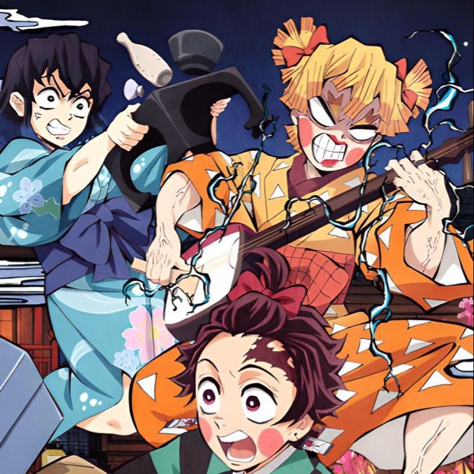 Tanjiro, Zenitsu and Inosuke