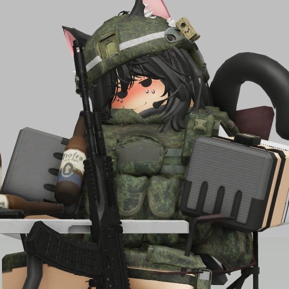 Kitty military Roblox