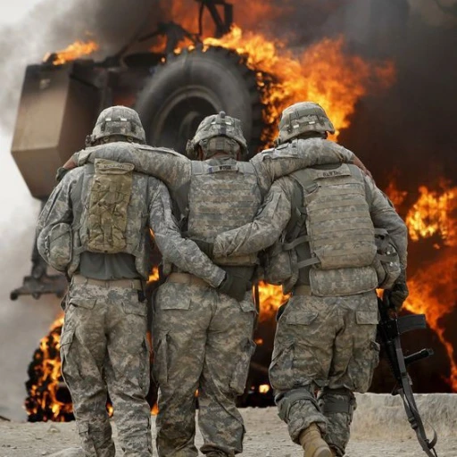 Three soldiers