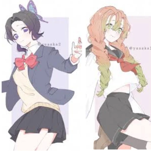 Mitsuri and Shinobu (school)