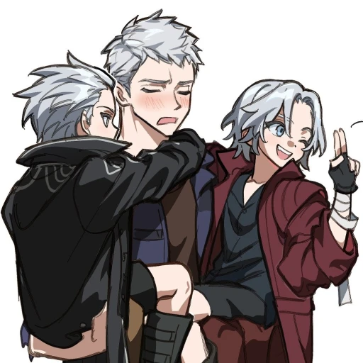 Nero with Dante and Vergil as kids.