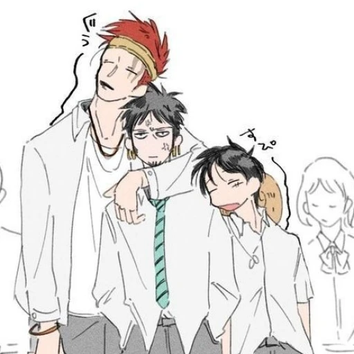 _School with friends_ {One Piece}
