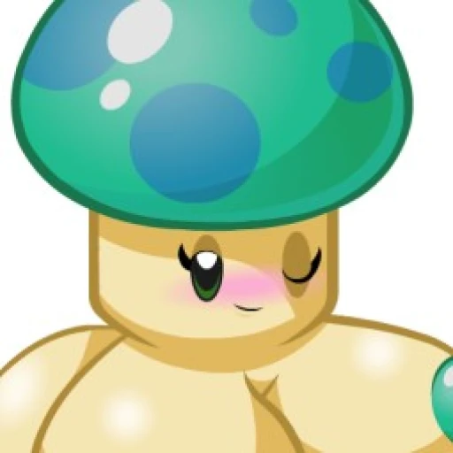 Blue-green mushroom (Antoinette)