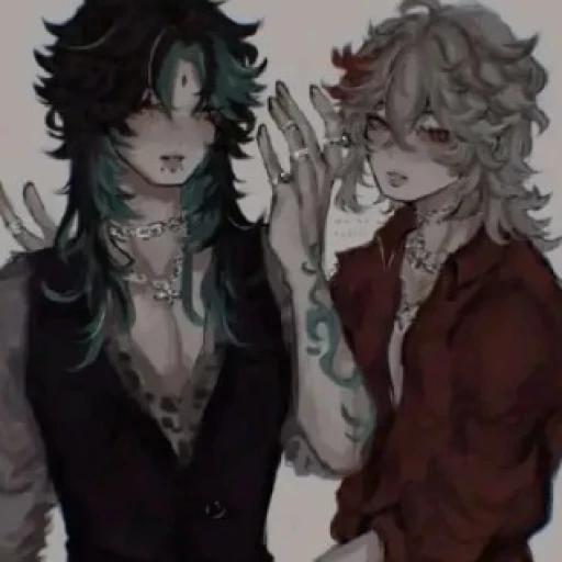 Kazuha and Xiao Au