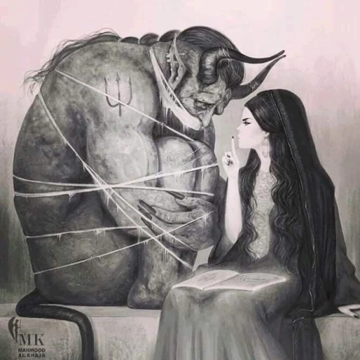 Devil and witch (you)